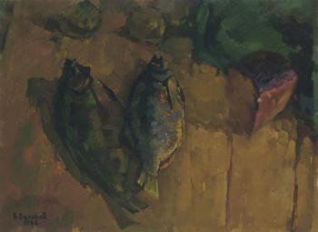 Still life with fish. Belikov Vasilij