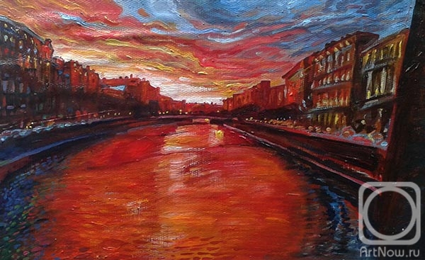 Rakutov Sergey. Red sunset
