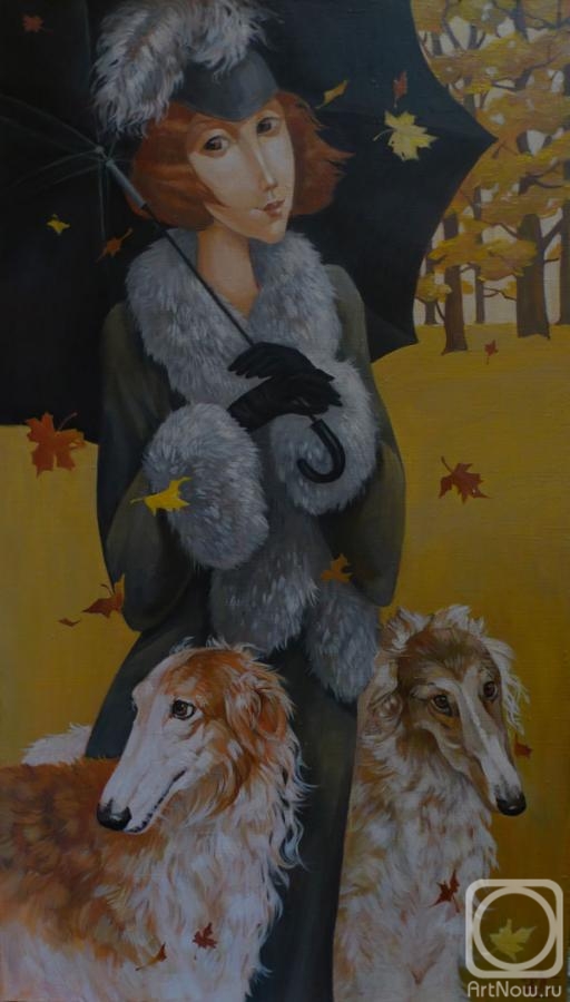 Panina Kira. From the series "Lady with dogs"