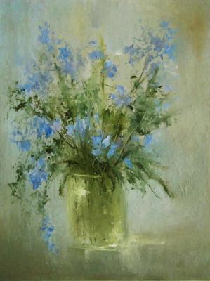 Blue flowers. Yudina Elena