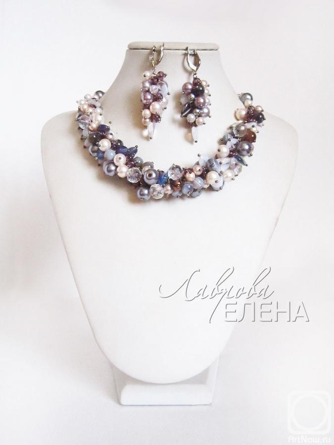 Lavrova Elena. Jewelry set "Baltic silver"