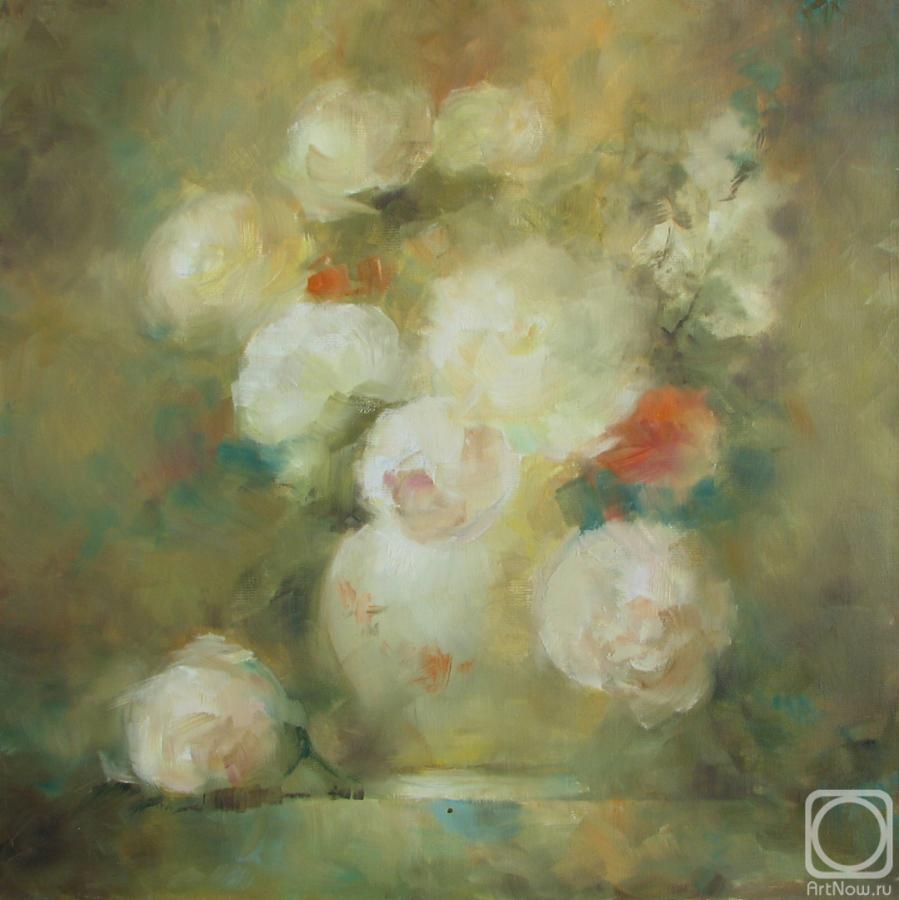 Chibisova Nataliya. Roses with peonies