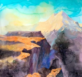 Lermontov artist (Elbrus Landscape). Chigodaeva Catherine