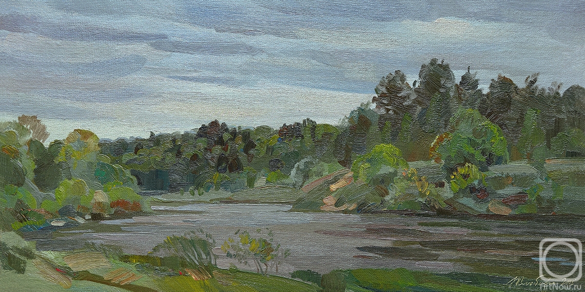Zhlabovich Anatoly. After the rain, the Ugra River