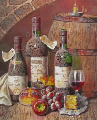 Still life with wine. Osipov Maksim