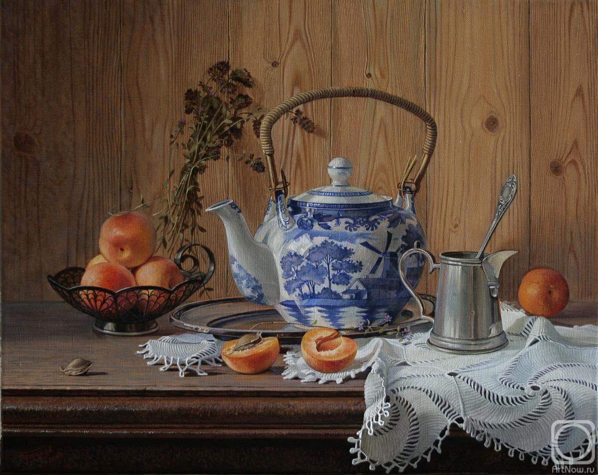 Chumakov Sergey. Apricots and kettle