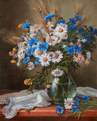 Daisies and cornflowers. Borisova Svetlana