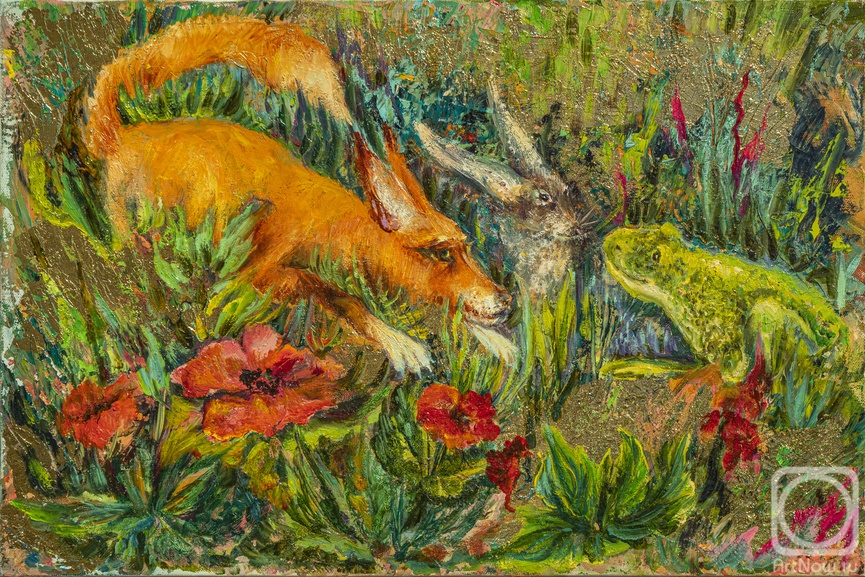 Machulina Natalia. Frog, hare and fox