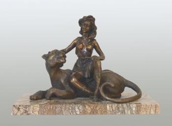 Girl on a Panther. Zmitrovich Gennady