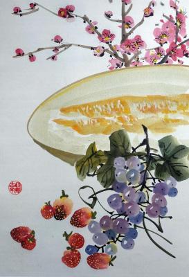 The still-life with fruits. Mishukov Nikolay