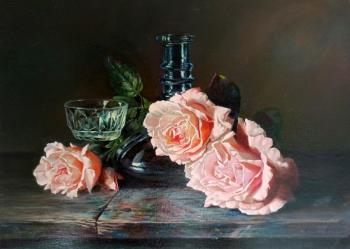Roses and carafe. Borisova Svetlana