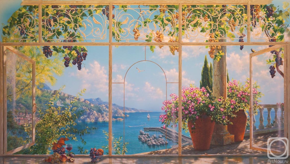 Rodzin Dmitry. Window. Mural painting
