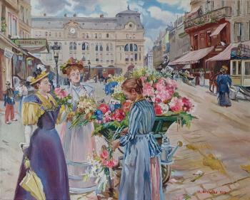 Flower girl. St. Le Havre. Paris (Monmartre). Kruglova Irina