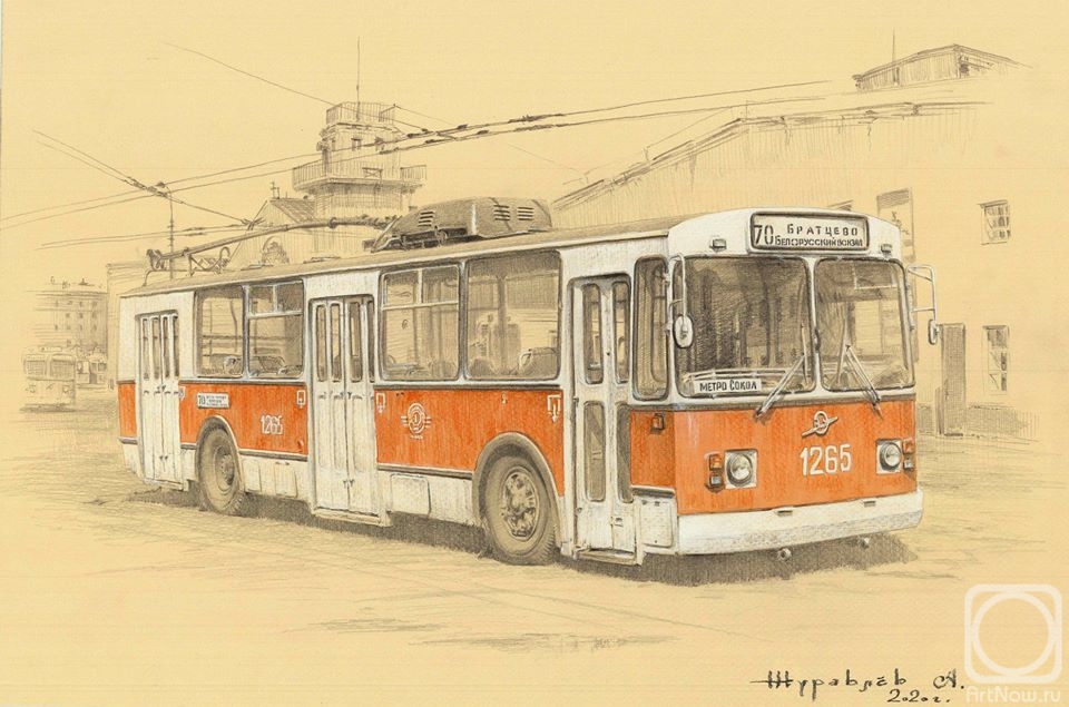 Zhuravlev Alexander. Moscow trolleybus