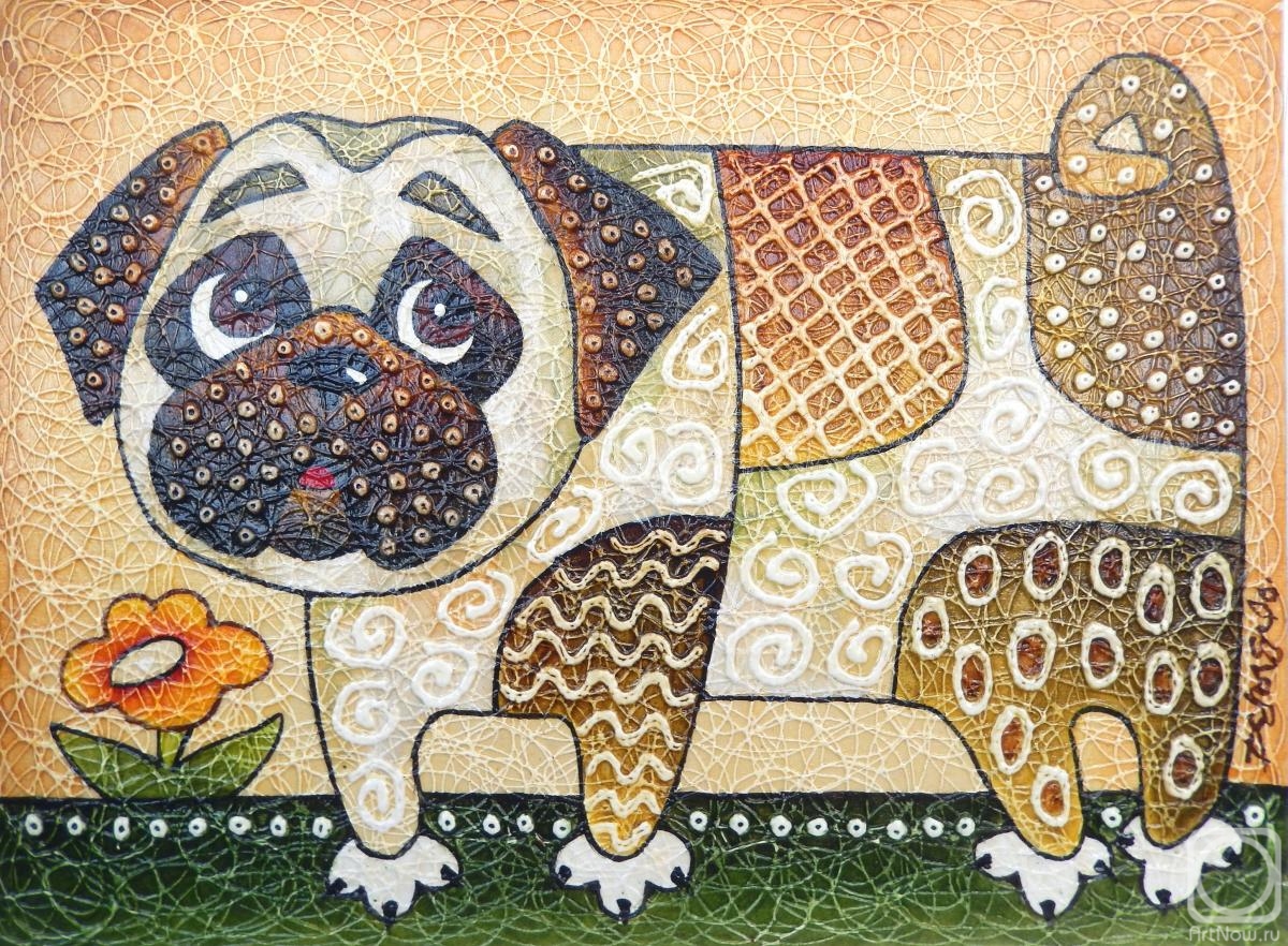 Davydov Oleg. Dog Pug 2