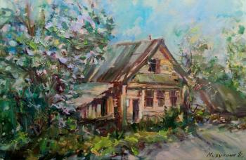 House on the edge of the village. Mizulina Olga