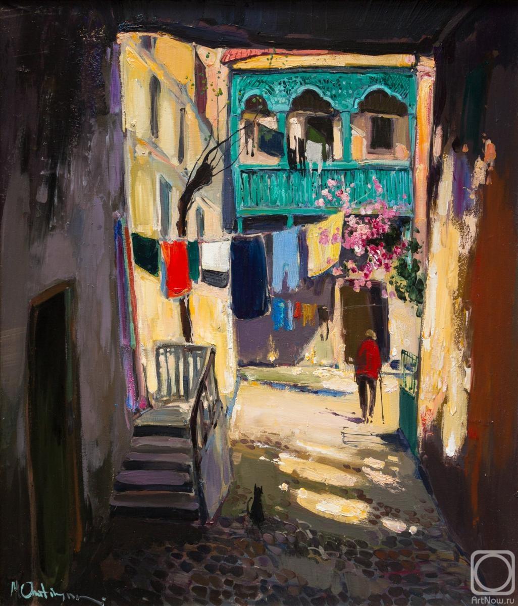 Chatinyan Mger. Sunlit backyard