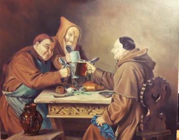 Monks at meals. Grishenkov Artyom