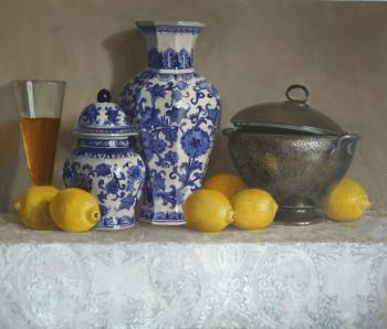 Still Life with lemons. Nikolaeva Elena
