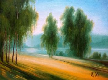 Morning light (Buy Summer Landscape Cheap Oil). Korableva Elena