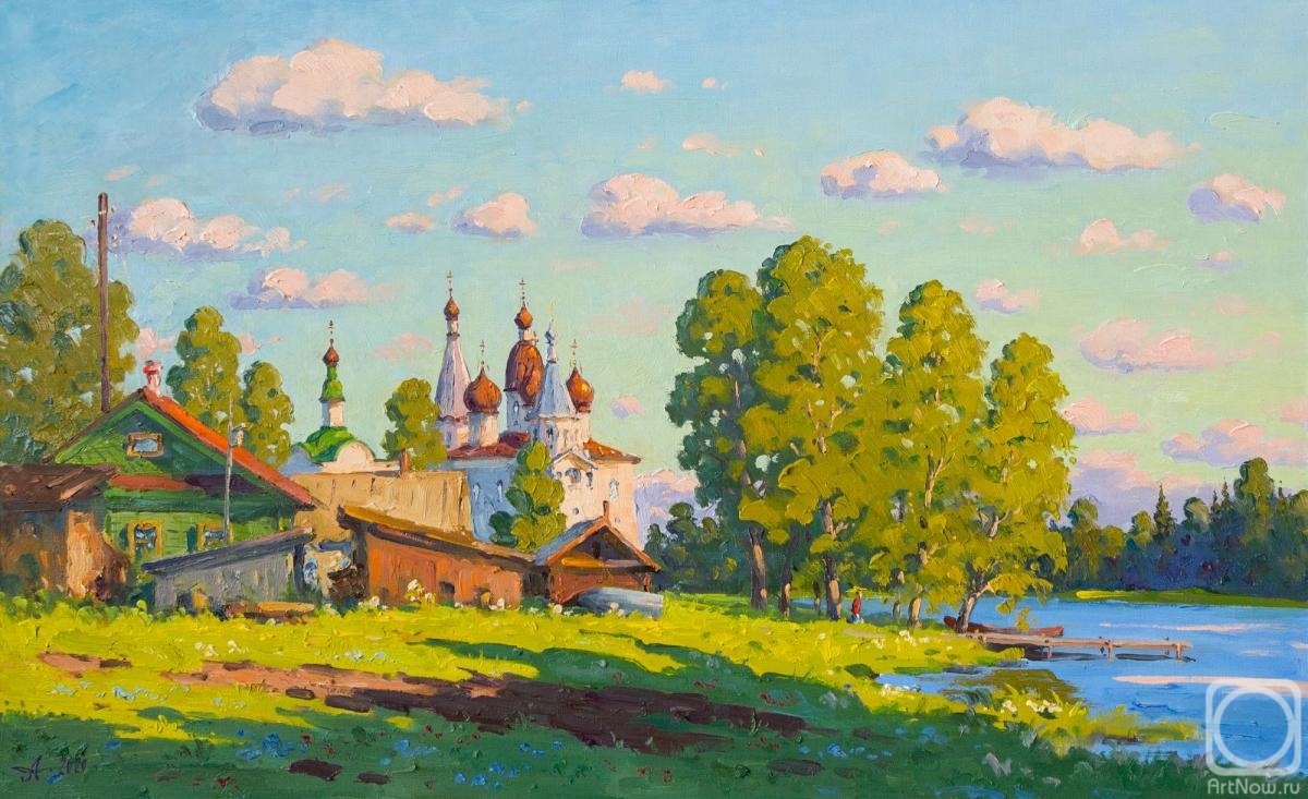 Alexandrovsky Alexander. Siysky Monastery, evening