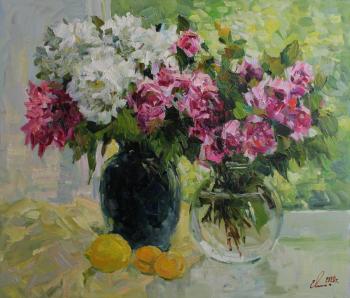 Peonies and roses. Malykh Evgeny