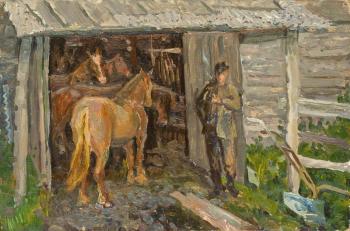 At the stable (). Voronkin Boris