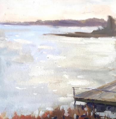 White lake (Soothing Painting). Gavlina Mariya