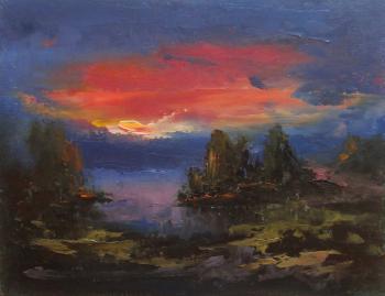 Another sunset (miniature) (Mastichina Painting). Yudina Elena