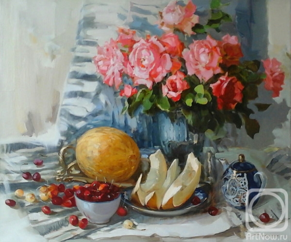 Kovalenko Lina. Stil life with melon