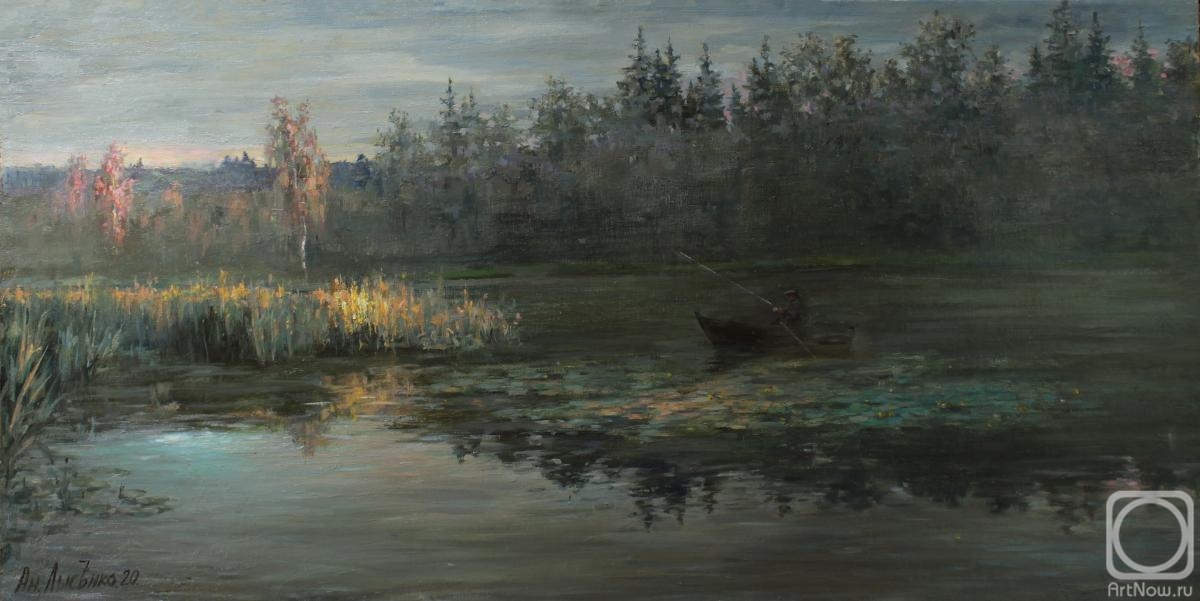 Lyssenko Andrey. Fishing with last rays of sunset