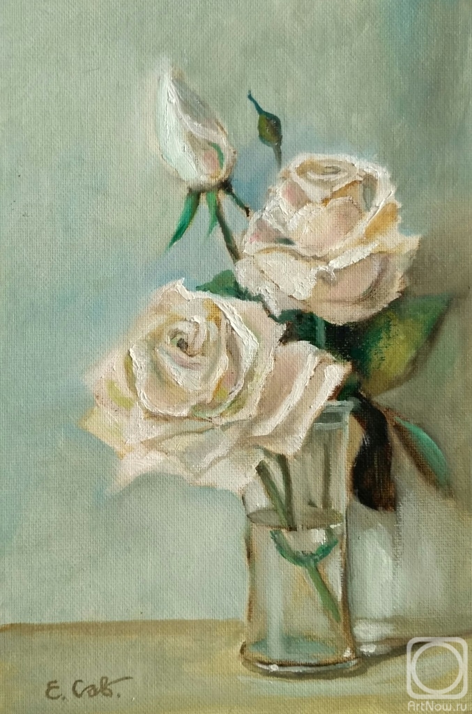 Savelyeva Elena. White roses