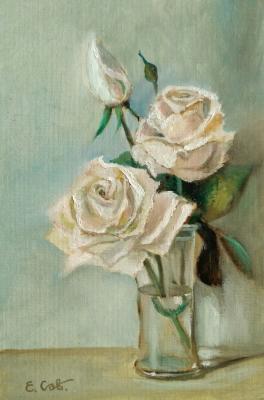 White roses. Savelyeva Elena