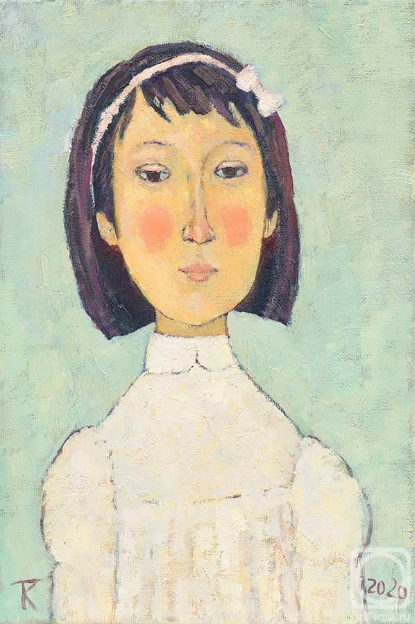 Koltsova Tatiana. Girl in white dress