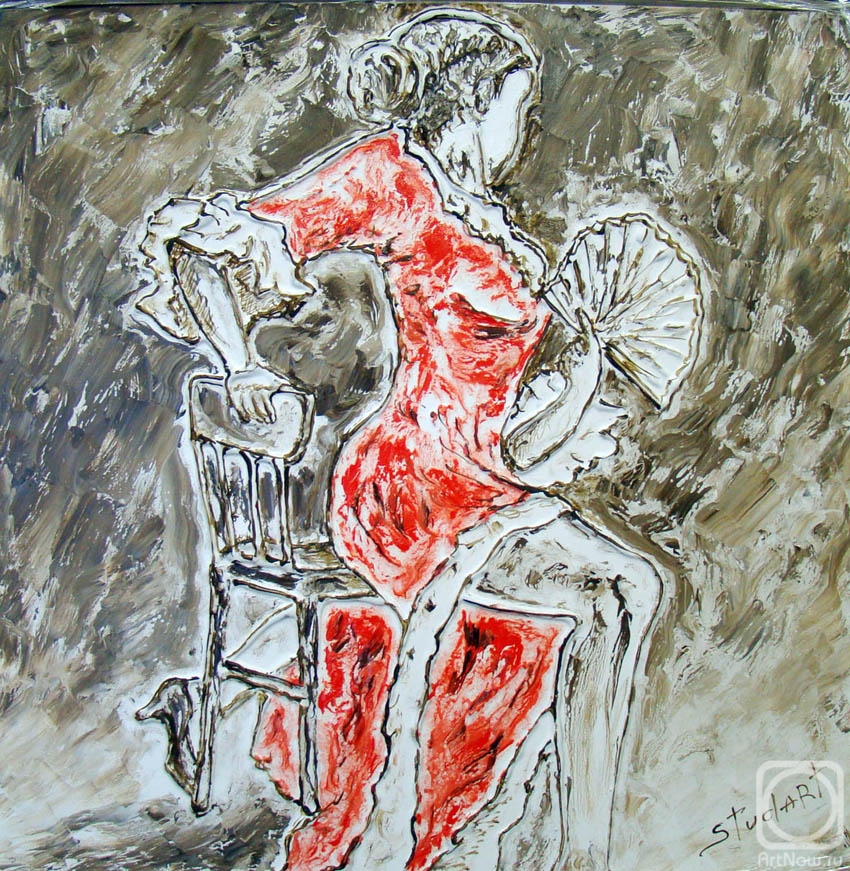 Stydenikin Yury. The passion of flamenco 1 (left part of triptych)