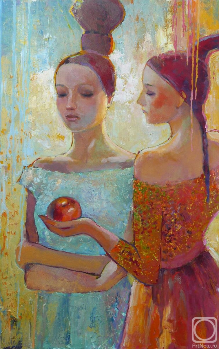 Rikun Olga. Girls with Apple