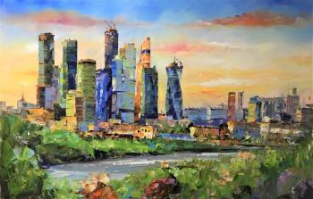 Rodries Jose . View of Moscow City from the embankment