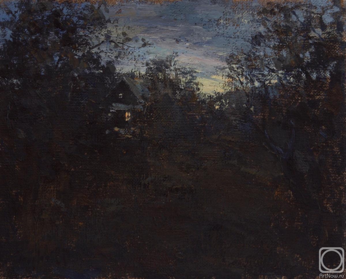 Zhmurko Anton. Evening in the Apple orchard