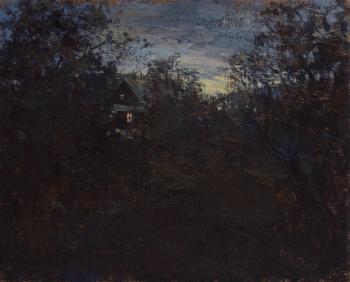 Evening in the Apple orchard. Zhmurko Anton