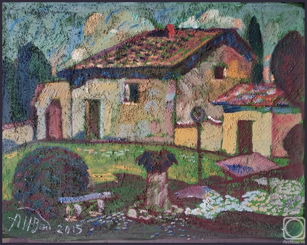 Ivanov Aleksandr. Italian courtyard