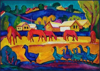 Geese-horses. Ivanova Ekaterina