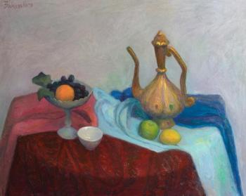 Still life with a golden jug. Zaitseva Anastasia