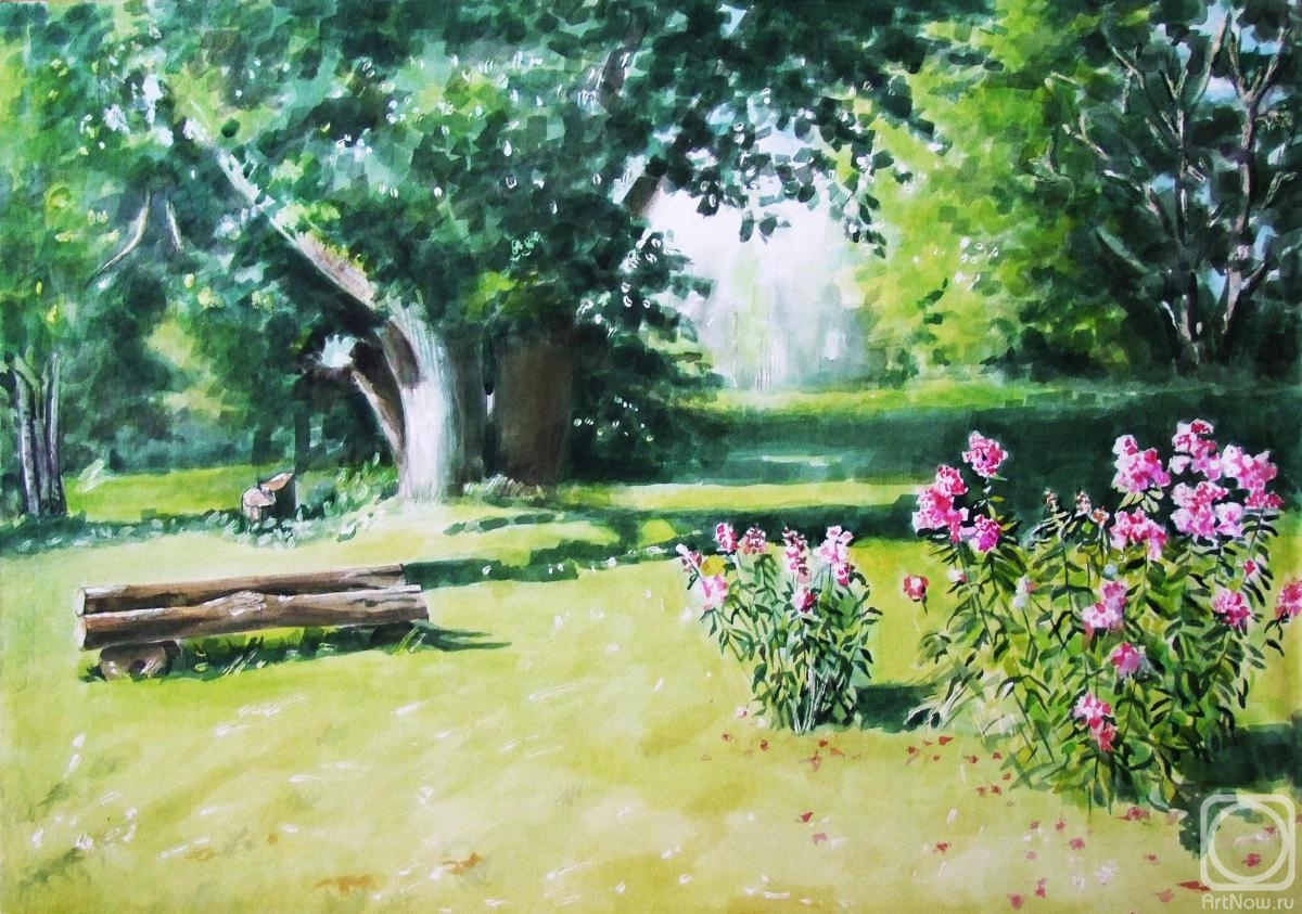 Levina Galina. Landscape with lime