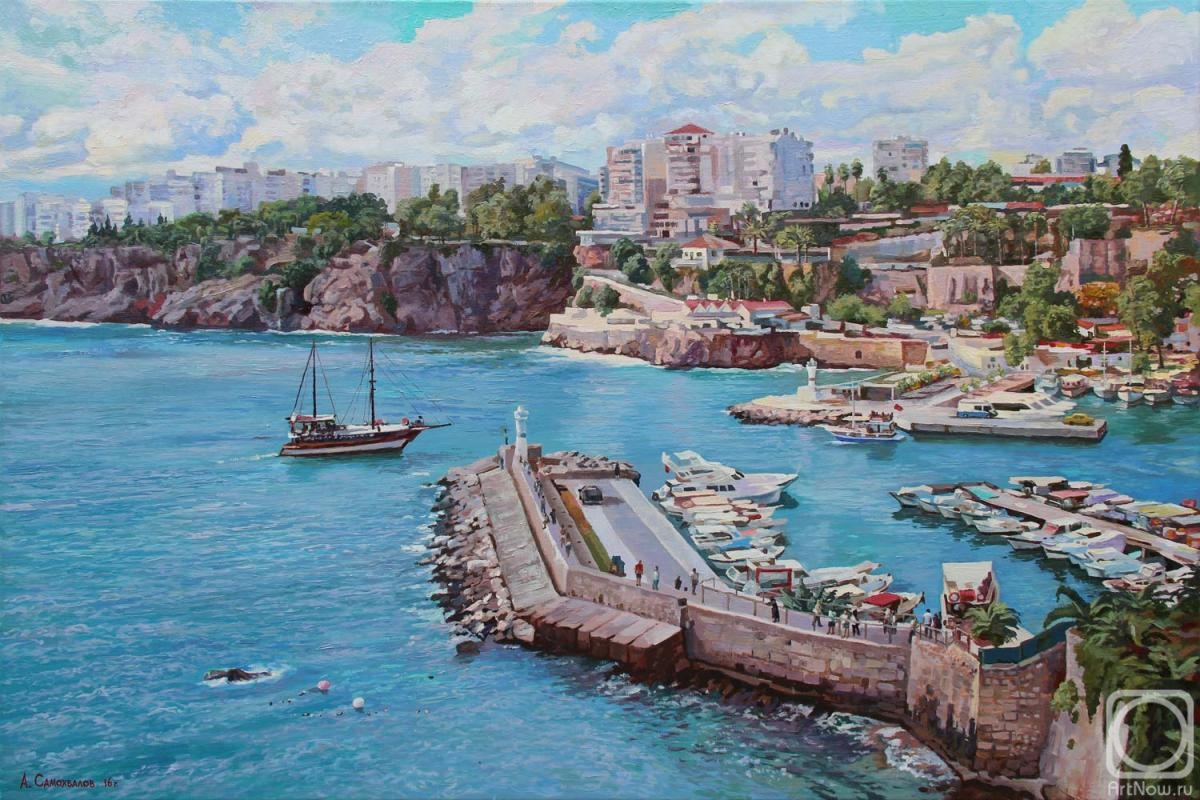 Samokhvalov Alexander. Harbor of Kaleichi in Antalya