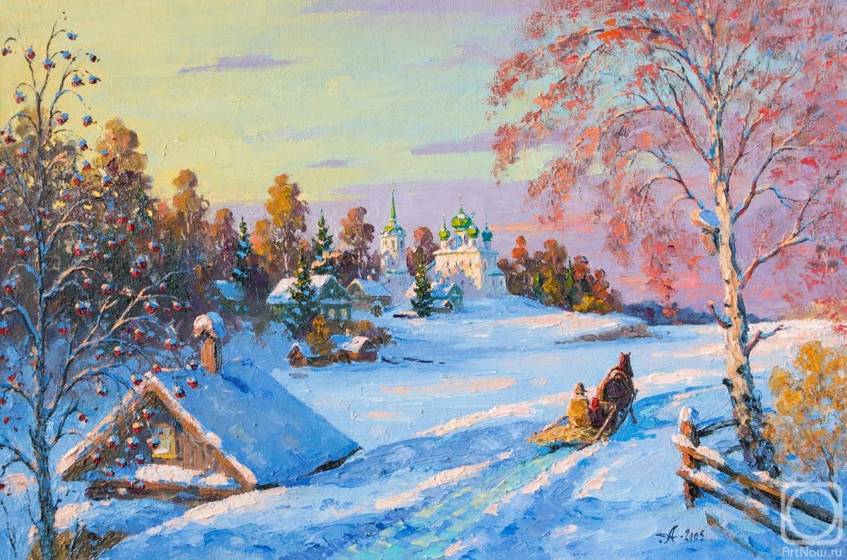Alexandrovsky Alexander. Staraya Ladoga, winter path