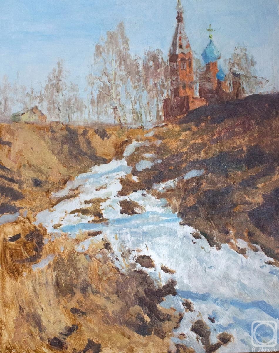 Belaya Ekaterina. Church of the intercession in the spring