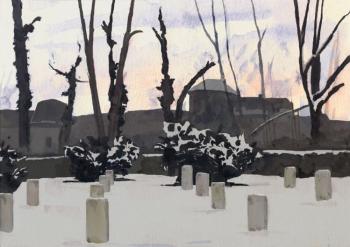 Sunset at the Soldiers' Cemetery. Romanov Egor