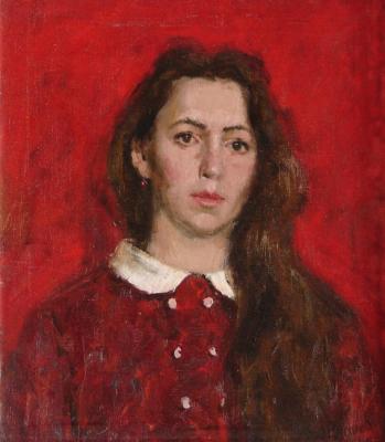 A portrait of the girl in red. Panov Igor