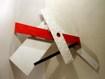 Red-Black-White Construction (Light) I (Colored Sculpture). Yudaev-Racei Yuri