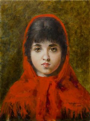 Red shawl (). Kazakova Tatyana